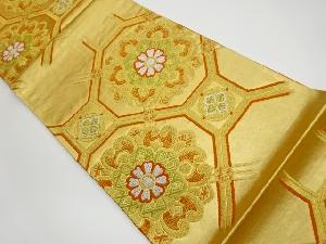 リサイクル　蜀江文に華文模様織出し袋帯